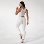 Skin Tight Compression Skinny Leggings White