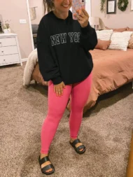 Women's Oversized New York Crewneck Long Sleeve Top - Image 3