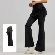 Sporty Long High Waist Tight Workout Trousers - Image 5