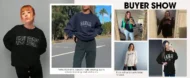 Women's Oversized New York Crewneck Long Sleeve Top - Image 6