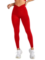 V-waist Elastic Peach Buttocks Leggings - Image 5