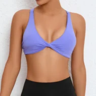 Deep V Strappy Backless High Impact Yoga Bralette