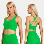Lightweight Soft Naked Feel Padded Workout Bra - Image 5