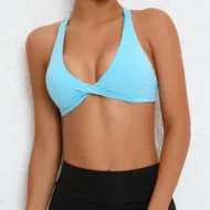 Deep V Strappy Backless High Impact Yoga Bralette - Image 4