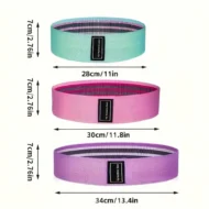 Three Resistance Loop Bands for Glute Workouts - Image 3