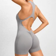 Cross Back Yoga Jumpsuit with Quick Dry Fabric - Image 6