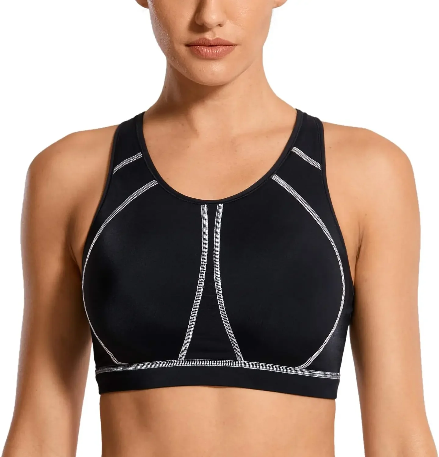 kf-S1e519bac3289481bbca3033090afd1fc6 Wire-Free Full Cup Bra in Plus Sizes with Thin Molded Cups - Image 1