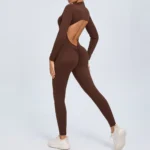 Long Sleeve Yoga Jumpsuit with Quick Dry Breathable Fabric
