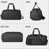 Tactical Foldable Duffel Backpack with Shoe Pockets for Gym - Image 6