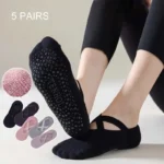 Cotton Grip Socks for Yoga Pilates and Barre Workouts