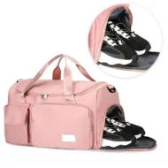 35L Nylon Bag with Trolley Sleeve and Crossbody Strap