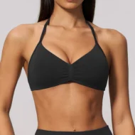 Open-Back Halter Bra with Adjustable Straps for Pilates - Image 4