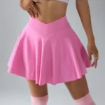 High-Waisted Skort with Inner Shorts for Tennis and Golf