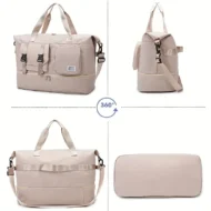 Water Resistant Nylon Weekender with Shoe Compartment and Wet Pocket - Image 6