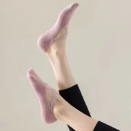 Cotton Grip Socks for Yoga Pilates and Barre Workouts - Image 2
