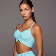 Women’s Lightweight V-Neck Yoga Bra with Adjustable Straps - Image 6