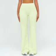 Tummy Control Flared Leggings with a Wide Leg Swing - Image 4