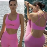 Soft-Touch Shockproof Bra and High-Waist Capri Yoga Set