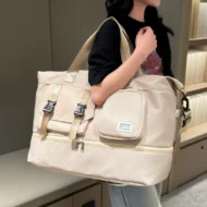 Water Resistant Nylon Weekender with Shoe Compartment and Wet Pocket - Image 2