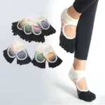Toeless Grip Socks with Separated Toes for Pilates and Yoga