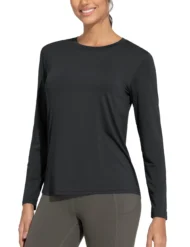 Women's Soft Long Sleeve Workout Shirt for Running - Image 3