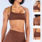 Women’s Push-Up Yoga Sports Bra with Halter Neck Design