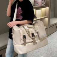 Water Resistant Nylon Weekender with Shoe Compartment and Wet Pocket - Image 3