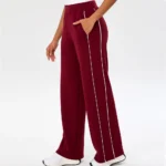High-Waisted Flared Yoga Pants with Slit Pockets