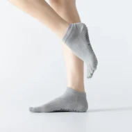 Five Toe Cotton Yoga Socks with Silicone Grip Dots - Image 4