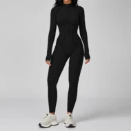 High Stretch Full Sleeve Yoga Bodysuit with Quick Dry Fabric - Image 6