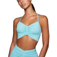 Women’s Lightweight V-Neck Yoga Bra with Adjustable Straps
