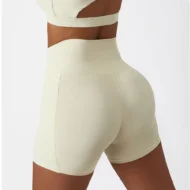 High Waist Yoga Shorts with Pocket for Running and Cycling - Image 4