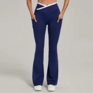 Scrunch Seat Bell-Bottom Leggings with Utility Pockets - Image 5