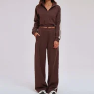 Striped Two Piece Tracksuit with Long Sleeve Top - Image 2